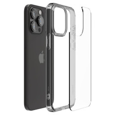 Ultra Hybrid case on iPhone 15 Pro Max Transparent-gray