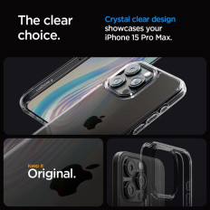 Ultra hybridní pouzdro na iPhone 15 Pro Max Transparent-Grey