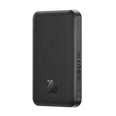 Mini Powerbank 5000MAH 20W + USB-C 20V / 3A kábel fekete