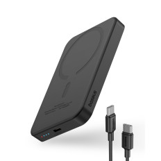 Mini PowerBank 5000mAh 20W + USB-C 20V / 3A Kabel Sort