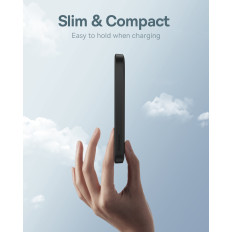 Mini PowerBank 5000mAh 20W + USB-C 20V / 3A kabel svart