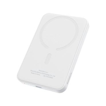 Mini PowerBank 5000Mah 20W + USB-C 20V / 3A Kábel Biela