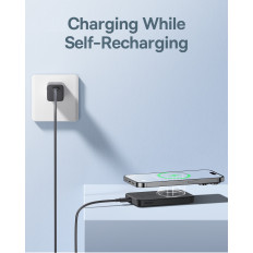 Mini Powerbank 5000Mah 20W + USB-C 20v / 3A kabel crni