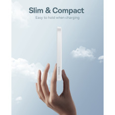 Mini Powerbank 5000MAH 20W + USB-C 20V / 3A kábel fehér