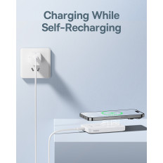 Mini PowerBank 5000Mah 20W + USB-C 20V / 3A Kábel Biela