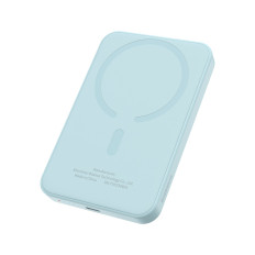 MINI POWERBANK 5000MAH 20W + USB-C 20V / 3A kabelis mėlyna