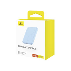 MINI POWERBANK 5000MAH 20W + USB-C 20V / 3A kabelis mėlyna
