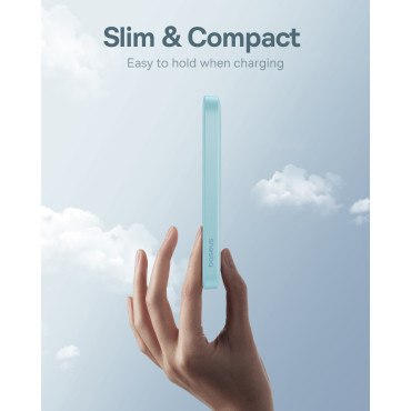 Mini PowerBank 5000mAh 20W + USB-C 20V / 3A Cable azul