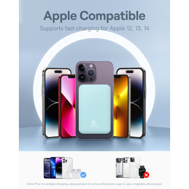 MINI POWERBANK 5000MAH 20W + USB-C 20V / 3A Καλώδιο καλώδιο