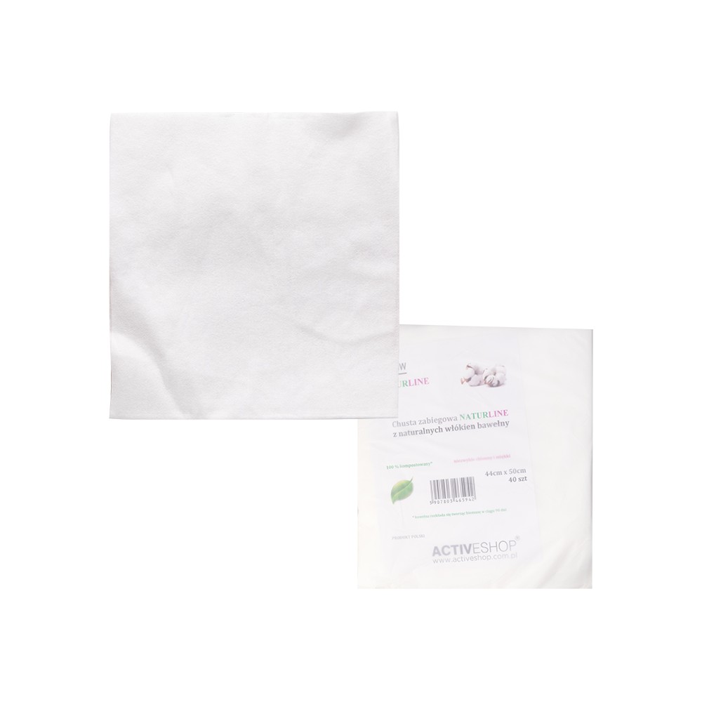 NATURLINE Υφασμάτινο Μαντήλι 44x50 cm για Περιποίησης από Χαρτομάντηλο ACTIVESHOP — συσκευασία