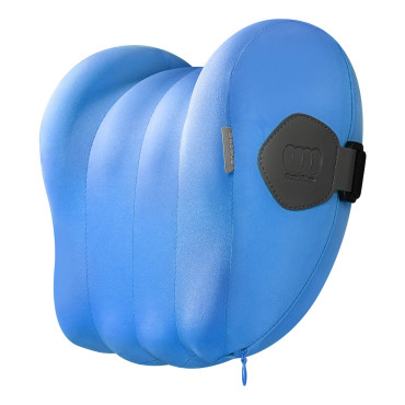 Almofada de carro para o encosto de cabeça do Comfortride com memória de forma azul