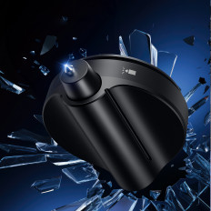 Specchio wireless a vista posteriore con martello di sicurezza saferide nero