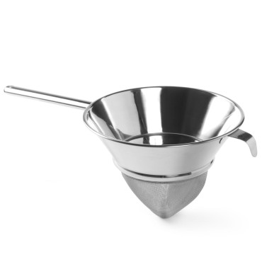Kitajsko stožčasto sito z gosto jekleno mrežo. 245mm - Hendi 647561