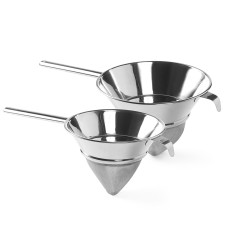 Kínai kúpos szita sűrű acélhálóval. 245 mm - Hendi 647561