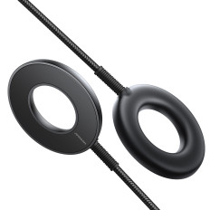 Trådlös magnetisk laddare 15W med USB / USB-C-kabel Svart