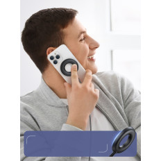 Trådlös magnetisk laddare 15W med USB / USB-C-kabel Svart