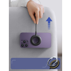 Trådlös magnetisk laddare 15W med USB / USB-C-kabel Svart