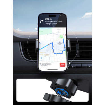 Držalo za avtomobile za telefon na preskusnem preskusnem preskusu