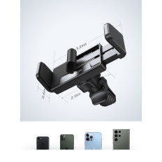 Automašīnas turētājs tālrunim ventilācijas rūtainā rūtī