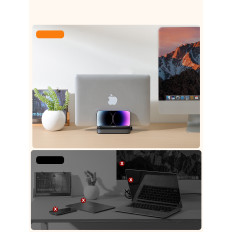 Holder stand on laptop tablet black phone