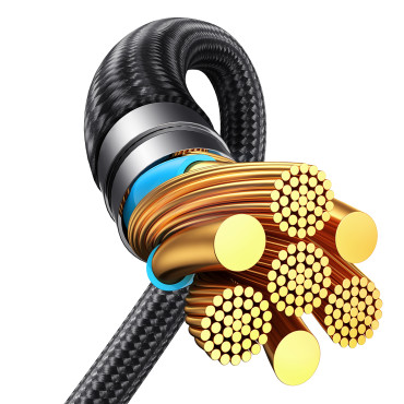 2In1 Cable Speedy sērijas sērija USB-C - 2x USB-C 1.5m Black