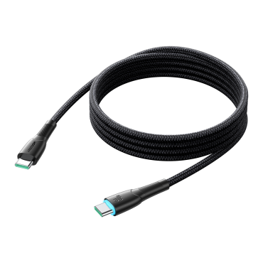 Kabeļu kabeļu kabeļu sērija USB-C - USB-C 60W 1m melns