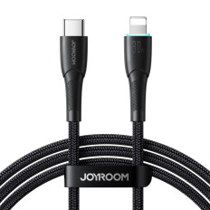 Kabeļu kabelis iPhone Starry Series USB-C - Zibens 30W 1m melns