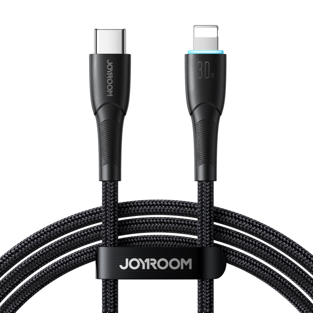 Kabeļu kabelis iPhone Starry Series USB-C - Zibens 30W 1m melns