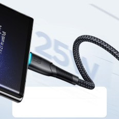 Kabelkabelkabel serie USB-C - USB-C 60W 1M Svart