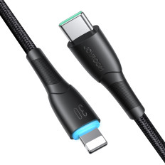 Kabeļu kabelis iPhone Starry Series USB-C - Zibens 30W 1m melns
