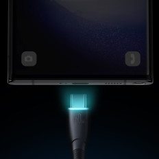 Καλώδιο καλωδίου καλωδίου Σειρά USB-C - USB-C 60W 1M Μαύρο