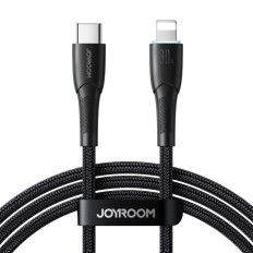 Kabeļu kabelis iPhone Starry Series USB-C - Zibens 30W 1m melns