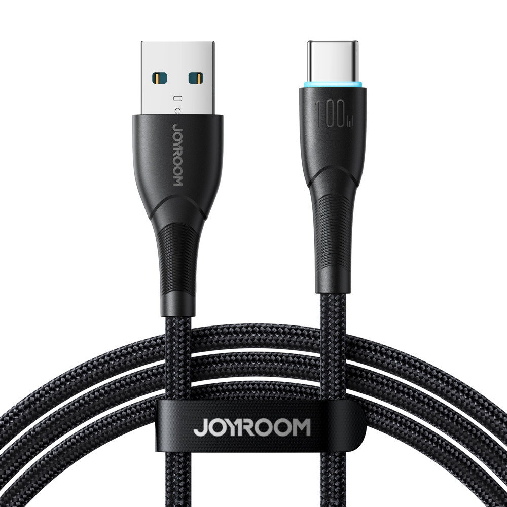 Kabelski kabelski kabel USB-A - USB-C 100W 1M črna