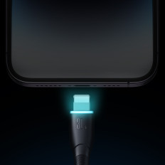 Cavo via cavo per iPhone Starry Series USB-C - Lightning 30W 1M nero