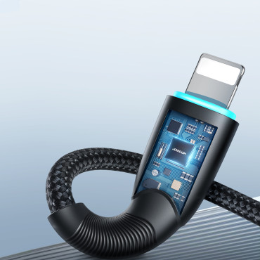 Kabeļu kabelis iPhone Starry Series USB-C - Zibens 30W 1m melns