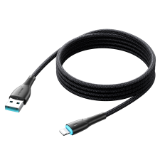 "IPhone" starry serijos kabelių kabelis USB-A - Žaibas 3A 1m juoda