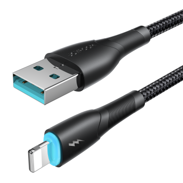 Kabelski kabel za iPhone Starry Series USB-A - Lightning 3A 1M črna