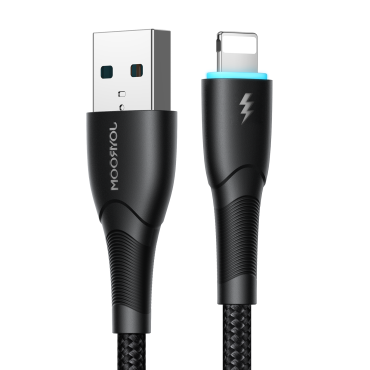 Kabelski kabel za iPhone Starry Series USB-A - Lightning 3A 1M črna