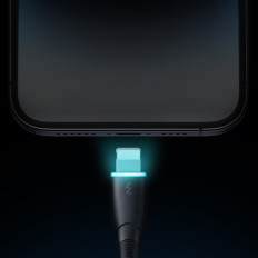 Cable de cable para iPhone Series Starry USB-A - Lightning 3A 1M negro