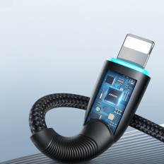 Kabelski kabel za iPhone Starry Series USB-A - Lightning 3A 1M črna