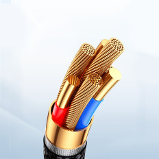 Kabel kabela za iPhone Star Grary Series USB-a - Munja 3A 1m crno