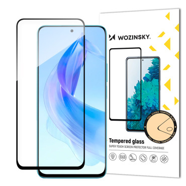 Vidrio templado duradero para honor 90 lite / x50i en toda la pantalla con un marco de pegamento completo negro