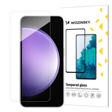 Tempered protective glass on the S23 FE screen