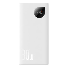 Powerbank Adaman2 10000mAh con display digitale 2x USB-A / 1X USB-C 30W bianco