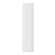 Powerbank Adaman2 10000mAh digitaalisella näytöllä 2x USB-A / 1X USB-C 30W valkoinen