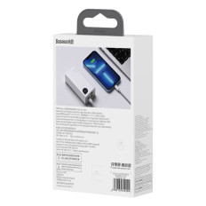 Powerbank Adaman2 10000mAh con display digitale 2x USB-A / 1X USB-C 30W bianco