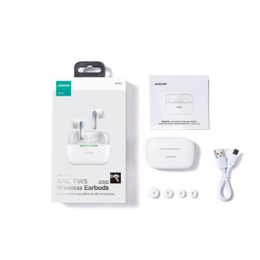 Fones de ouvido sem fio JBBS JR-BC1 branco