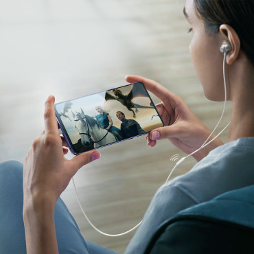 Hörlur Headset USB-C JR-EC06 Silverhörlurar