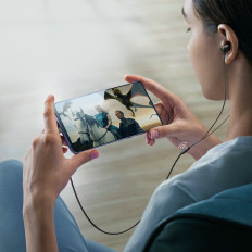 Hodesett USB-C JR-EC06 EC06 Hodetelefoner Grå