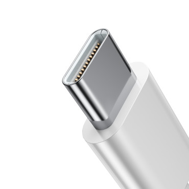 Headset USB-C JR-EC05 hörlurar hörlurar vita